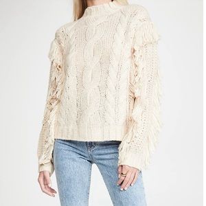 525 America Cable Knit Tassel Sweater (S)